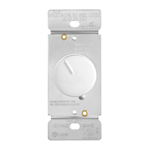 Eaton fan speed controller, Power failure memory, non-preset, 3-Speed, #16 AWG, 1.5A, 120V, Wire lead, Maintained closure, White, 60 Hz, Incandescent, halogen, 0° to 40°C, Single-pole, Polycarbonate