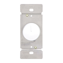 Eaton rotary dimmer, Power failure memory, non-preset, #16 AWG, 5A, 120V, Wire lead, Maintained closure, Ivory, Indoor, 60 Hz, Incandescent, halogen, 0° to 40°C, Single-pole, Polycarbonate, 600W