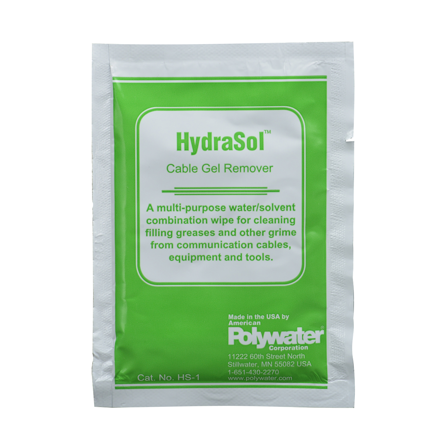 Product image for PWTR HS-1 HydraSol®-saturated Wipe