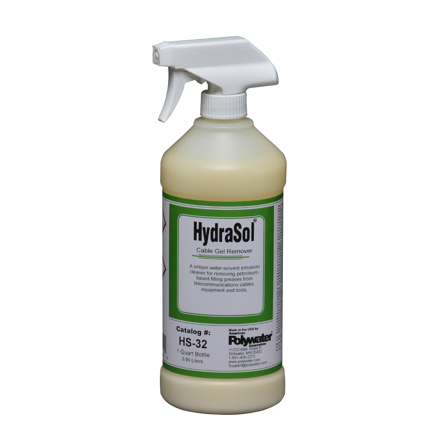 Product image for American Polywater HS-32LR Plastic Qt HydraSol® w