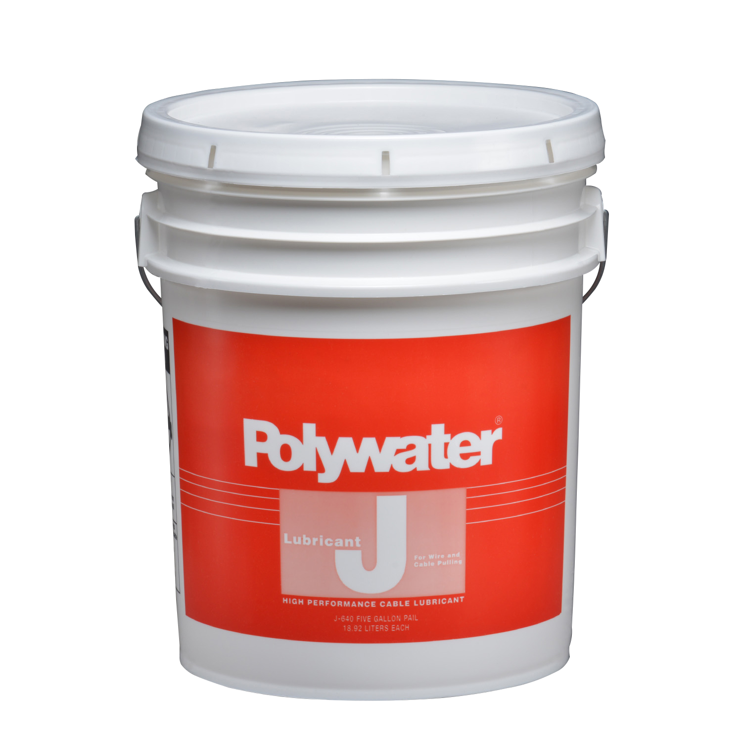 Product image for American Polywater J-640 5 Gallon Pail 7.5 to 9 pH Cable Lubricant