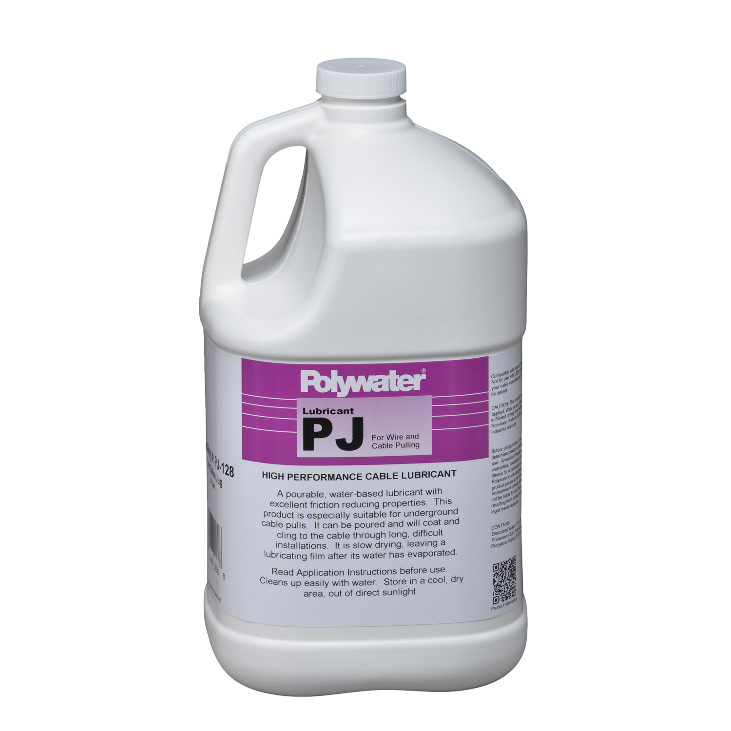 Product image for American Polywater PJ-128 1 Gallon Pail 7.5 to 9 pH Cream Pourable Lubricant