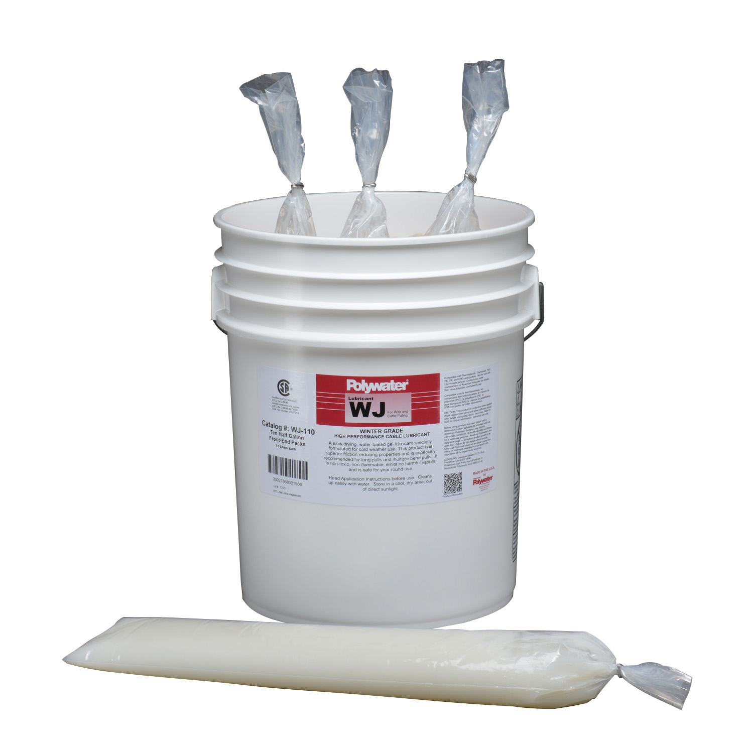 Product image for PWTR WJ-110 1/2-Gal Bag Polywater®