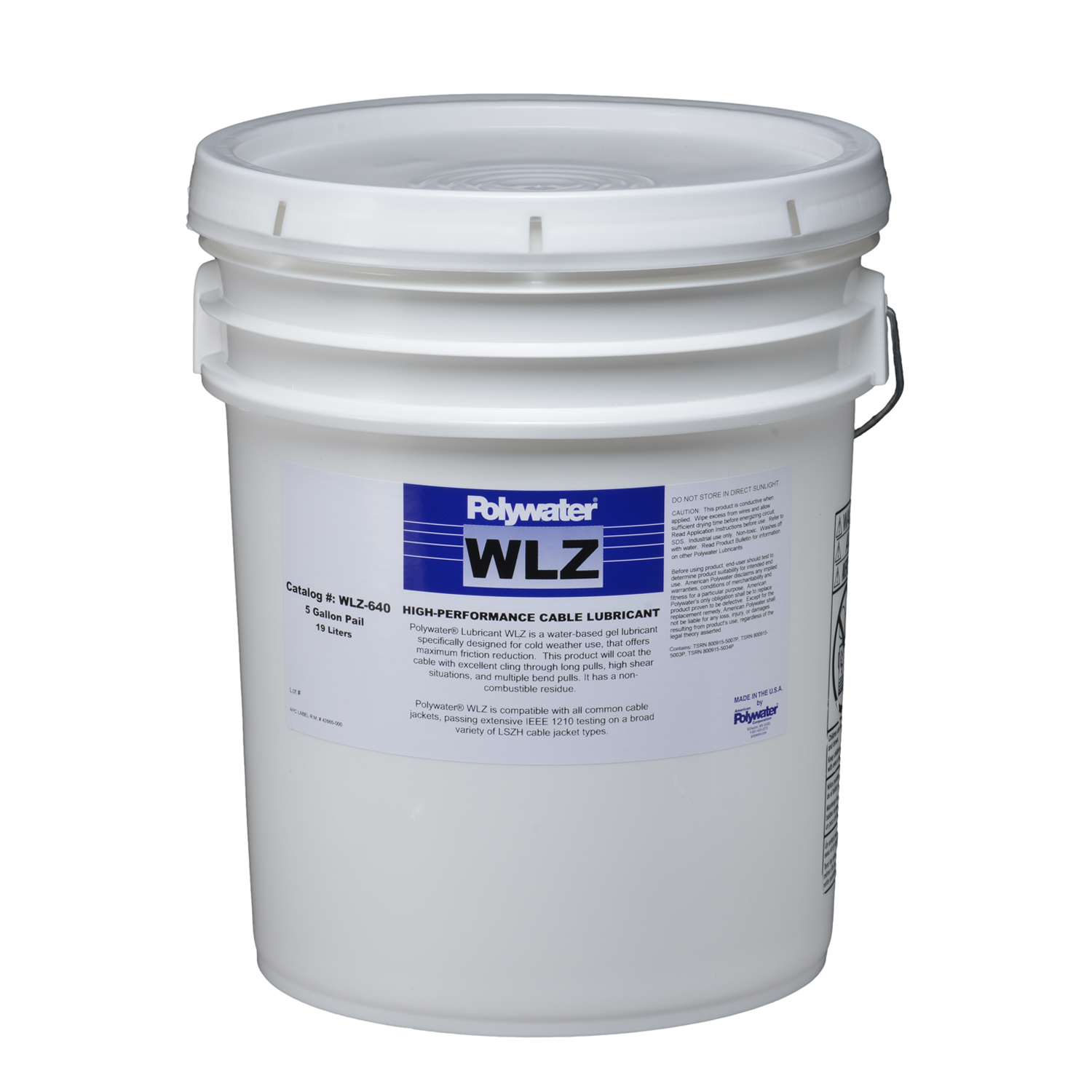 Product image for American Polywater WLZ-640 5-Gal Polywater® Lubri