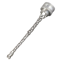 Strain Relief Cord Connector Wire Mesh, Connector Type 90 Deg, Straight, Hub Size 1/2 Inch, 3/8 Inch, Material Stainless Steel, Application Strain Relief, Approval UL 514B, CSA C22.2, Overall Length 3.63 Inch, Weight 5.40 Lb per 100