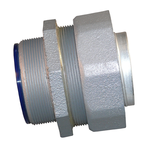 Liquidtight Flexible Conduit Connector, Type Straight, Throat Type Nylon Insulated, Trade Size 1-1/4 Inch, Material Zinc Electroplated Steel, Standard Package 25, Approval UL 514B, CSA C22.2, Used On Liquidtight Flexible Metal Conduit, Size 2.31 Inch...