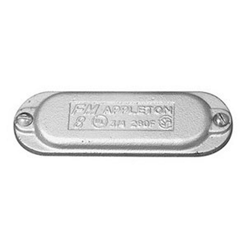 FM8 Grayloy-Iron UNILETS Blank Cover With Screw, Hub Size: 3/4 IN, Form: 8, Mounting: Screw-In, Material: Cast Grayloy-Iron, Finish: Triple-Coat (Zinc Electroplate, Chromate And Epoxy Powder Coat), Color: Gray, Standard: UL 514A, UL 514B, UL