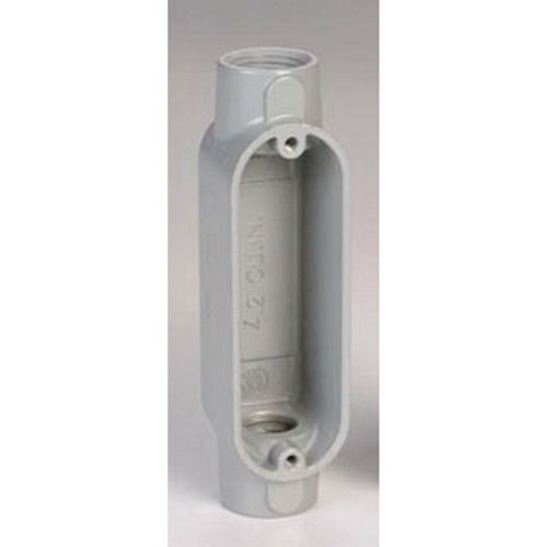 Form 85 UNILETS Type C Conduit Outlet Body, Hub Size: 3/4 IN, Form: 85, Length: 5.63 IN, Width: 1.56 IN, Height: 1.63 IN, Material: Pressure Cast Aluminum, Finish: Epoxy Powder Coat, Connection: Set-Screw, Standard: UL 514A, UL 514B, UL Fi