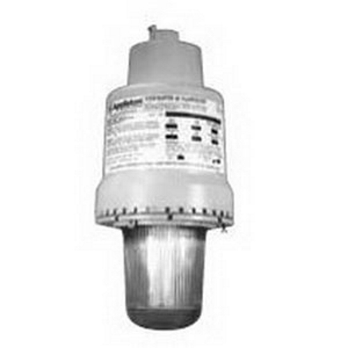 Appleton Code Master 2 C Series Fluorescent Factory Sealed Luminaire Without Guard, Fixture Type: Pendant, Lamp Type: (2) 42 WTT 6400 LM 10000 HR 4-Pin PL-T Fluorescent (Included), Lamp Wattage: 42 WTT, Voltage Rating: 120 - 277 V, Number Of Lamps: 2, Material: Copperfree (4/10 Of 1 PCT Maximum) Aluminum Ballast Bodies, Die-Cast Copperfree (4/10 Of 1 PCT Maximum) Aluminum Mounting Hood, Fixture Wattage: 87 WTT, Amperage Rating: 0.73 - 0.31 AMP, Length: 12 IN, Width: 12.0 IN, Height: 24.5 IN, Housing Finish: Epoxy Powder Coat, Housing Material: Die-Cast Copperfree (4/10 Of 1 PCT Maximum) Aluminum, Ambient Temperature Range: 40 DEG C, Temperature Range: -30 DEG C (Minimum Starting), 75 DEG C (Supply Wire), Lens Material: Glass Globe, Ballast Type: Integral, Ballast Quantity: 1, Number Of Hubs: 1, Hub Size: 1 IN, Frequency Rating: 50/60 HZ, Enclosure: NEMA 4X, Standard: Class I, Division 1 And 2, Groups C, D, Class II, Division 1 And 2, Groups E, F, G, Class III, UL Listed: E10444, 1598,844, For Use In Marine And Wet Locations, And In Hazardous Locations Such As Plants Where Plastics, Paints, Thinners And Petrochemicals Are Manufactured, And In Other Areas Where Ignitable Vapors, Dust, Moisture And Corrosive Elements May Be Present, Where An Instant-On White Light Is Desired And For Locations That Are Difficult To Access