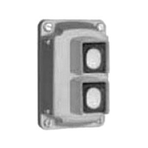 EFK Series 2 Circuit Push Button Cover Assembly, Action: Momentary, Contact Configuration: 2 NO/2 NC, Contact Rating: 10 AMP At 600 VAC, Material: Copper Free Aluminum, Legend: Start/Stop, Standard: UL 508, UL 698, UL 1203, E10449, E81751