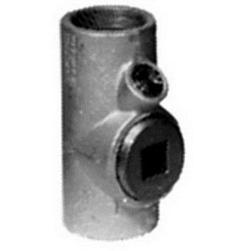 UNILETS EYS Series 25 PCT Fill Vertical Conduit Sealing Fitting, Size: 2 IN, Material: Malleable Iron, Finish: Triple-Coat (Zinc Electroplate, Chromate And Epoxy Powder Coat), Connection: Tapered FNPT, Turning Radius: 4.13 IN, Length: 6-1