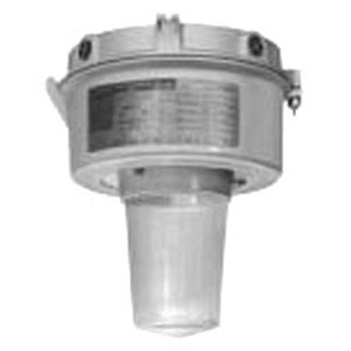 Appleton Mercmaster III 250 KP Series HID Luminaire With Guard, Fixture Type: Ceiling Mount, Lamp Type: 100 WTT 9400 LM Mogul High Pressure Sodium, Lamp Wattage: 100 WTT, Voltage Rating: 120/208/240/277 V, Number Of Lamps: 1, Material: Copperfree Cast Aluminum (Less Than 4/10 Of 1 PCT) Mounting Hoods, Ballast Bodies And Guards, Stainless Steel Hardware And Latch Assemblies, Fixture Wattage: 130 WTT, Amperage Rating: 0.6 AMP Starting, 0.52 AMP Operating At 277 V, Length: 13.62 IN, Width: 13.62 IN, Housing Finish: Epoxy Powder Coat, Housing Material: Copperfree Cast Aluminum (Less Than 4/10 Of 1 PCT), Ambient Temperature Range: 65 DEG C, Temperature Range: 90 DEG C Supply Wire, Lens Material: Heat-Resistant Prismatic Large Glass Globe, Ballast Type: High Reactance High Power Factor Autotransformer (HX-HPF), Ballast Quantity: 1, Number Of Hubs: 5, Hub Size: 3/4 IN NPT, Frequency Rating: 60 HZ, Enclosure: NEMA 4X, IP66, Standard: Class I, Division 2, Groups A, B, C, D, ClassI, Zone 2, AExnA nR IIC (Z2), Class I, Zone 2, Ex nR IIC (Z) - CSA Certified, Class I, Zone 2, AEx nR IIC (ZB), Class II, Division 1 And 2, Groups E, F, G, Class III, Simultaneous Exposure (Class I, Division 2/Class II, Division 1), UL Listed: E10444, 1598, 1598A, 844, 60079-0, 60079-15, For Use In Marine And Wet Locations, Areas Where Flammable Gases And Vapors Or Combustible Dusts Are Present Under Conditions Defined By The National Electrical Code , Non-Hazardous Locations Where Severe Weather Conditions, Excessive Moisture, Dirt, Dust Or Corrosive Atmospheres Are Encountered, Pulp And Paper Mills, Processing Plants, Chemical Plants, Oil Refineries, Foundries, Manufacturing Plants, Storage Areas, Marine Applications