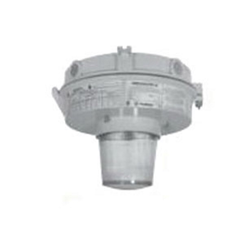Appleton Mercmaster III ML Series Low Profile HID Luminaire Without Guard, Fixture Type: Ceiling Mount, Lamp Type: 150 WTT S55 16000 LM Medium High Pressure Sodium, Lamp Wattage: 150 WTT, Voltage Rating: 120/208/240/277 V, Number Of Lamps: 1, Material: Stainless Steel Hardware And Latch Assembly, Cast Copperfree (4/10 Of 1 PCT Maximum) Aluminum Mounting Hood And Body, Fixture Wattage: 188 WTT, Amperage Rating: 0.85 AMP Starting, 0.72 AMP Operating At 277 V, Length: 13.62 IN, Width: 13.62 IN, Housing Finish: Baked Gray Epoxy-Clad Powder Coat, Housing Material: Cast Copperfree (4/10 Of 1 PCT Maximum) Aluminum, Ambient Temperature Range: 65 DEG C, Temperature Range: 90 DEG C Supply Wire, Lens Material: Heat-Resistant Prismatic Glass Globe, Ballast Type: High Reactance High Power Factor Autotransformer (HX-HPF), Ballast Quantity: 1, Number Of Hubs: 5, Hub Size: 1 IN NPT, Frequency Rating: 60 HZ, Enclosure: NEMA 4X, IP66, Standard: Class I, Division 2, Groups A, B, C, D, ClassI, Zone 2, AExnA nR IIC (Z2), Class I, Zone 2, Ex nR IIC (Z), Class I, Zone 2, AEx nR IIC (ZB), Class II, Division 1 And 2, Groups E, F, G, Class III, UL 1598A, 60079-15, 844, CSA LR25428, Enclosed And Gasketed Fixtures Suitable For Use In Marine And Wet Locations, And In A Wide Range Of Industrial, Chemical Processing And Other Areas Where Flammable Gases And Vapors Or Combustible Dusts Are Present, Areas Of Low Clearance, Low Ceiling Heights Or Where Fixture Weights Must Be Minimized, R Use In Non-Hazardous Locations Where Severe Weather Conditions, Excessive Moisture, Dirt, Dust Or Corrosive Atmospheres Are Present, Oil Refineries, Pulp And Paper Mills, Chemical Plants, Food-Processing Areas, Inspection Facilities, Foundries, Power Plants, Storage Areas, Waste And Sewage Treatment, Parking Garages, And Other Areas Where Dust, Water, Dirt And Rough Usage Are A Problem