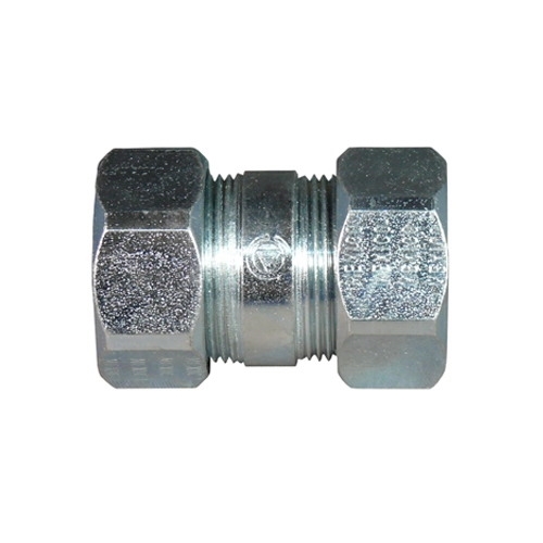 Coupling, Trade Size: 3/4 IN, Outside Diameter: 1.63 IN, Length: 2.31 IN, Flexibility: Rigid And IMC, Material: Steel, Connection: Compression, Standard: UL 514B, UL File Number E14814, CSA C22.2 No. 18.3, CSA 065178 Certified, NEMA FB-1, For Joining Lengths Of Steel EMT To Rigid Metal Conduit Or IMC