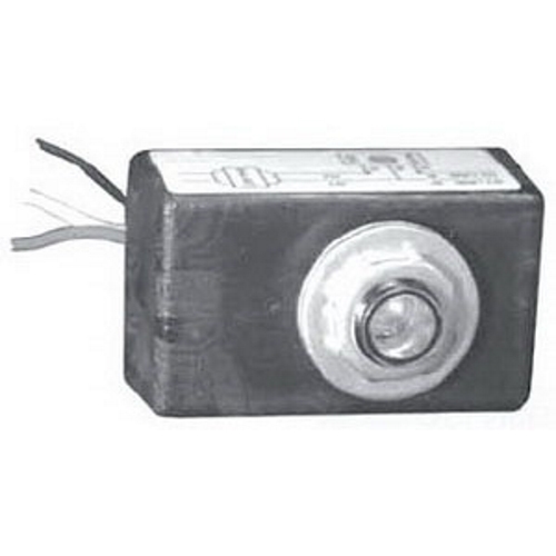 PCD2 Series Photocontrol, Supply Voltage: 120 V, Connection: (3) 18 AWG Stranded 6 IN Leads, Mounting: 1/2 IN Knockout, Enclosure: NEMA 4X, Frequency Rating: 50/60 HZ, Amperage Rating: 8.3 AMP, Length: 1.94 IN, Standard: Class I, Division