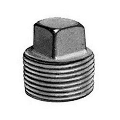 UNILETS Square Head Close-Up Plug, Size: 1/2 IN, Material: Steel, Finish: Zinc Electroplate, Connection: Tapered MNPT, Standard: UL 886 (1203), UL File Number E10444, CSA C22.2 No. 25 And 30, CSA 065181, UL Listed For Class I, Groups A, B