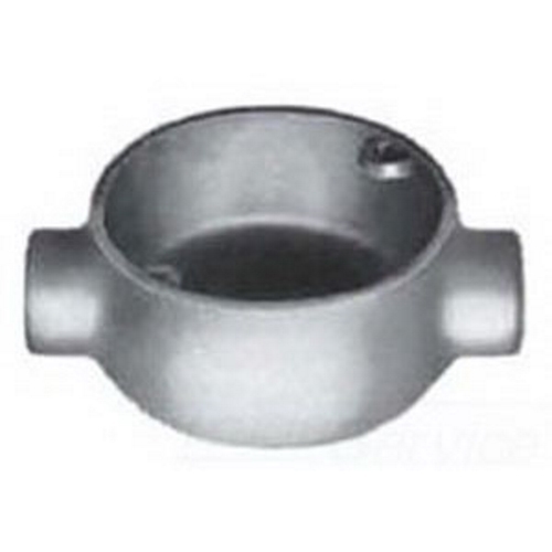 UNILETS Outlet Box, Number Of Outlet: 2, Material: Malleable Iron, Size: 1/2 IN, Cable Entry: (2) 1/2 IN SEHC Hub, Cubic Capacity: 18 CU-IN, Knockouts: No, Height: 4 IN, Width: 4 IN, Depth: 1.69 IN, Finish: Triple-Coat (Zinc Electroplate, Chromate An...