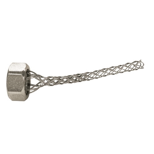 Wire Mesh Strain Relief, Trade Size: 1 IN, Material: Stainless Steel, Finish: Stainless Steel, Connection: Female Threaded X Mesh, Standard: CSA Number C22.2 18.3, CSA 065178, NEMA FB-1, For Liquidtight Flexible Metal Conduit