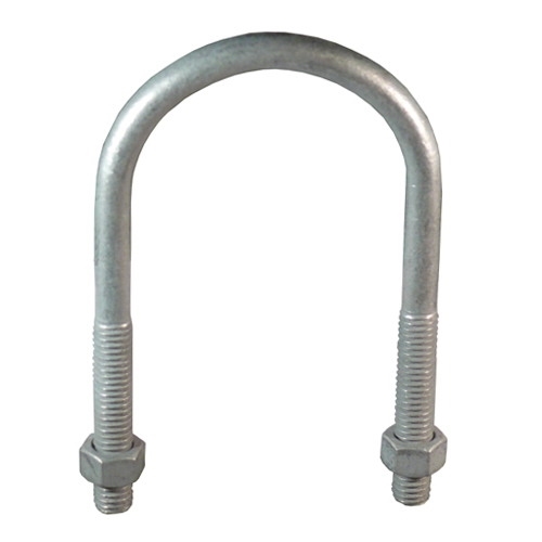 Appleton Heavy-Duty U-Bolt With Hex Nuts, Size: 2 IN, Material: Castings: Malleable Iron, Hardware: Steel, Finish: Castings: Hot Dip, Hardware: Mechanically Galvanized, Thread Size: 3/8-16 UNC, For Rigid, IMC And EMT