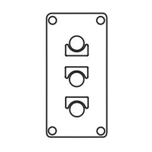 Unicode Self-Adhesive Nameplate, Size: Large, Legend: ON, Letter Color: Black, Background Color: Yellow Laminated, Material: Plastic, For 2 Series Control Station And Switch