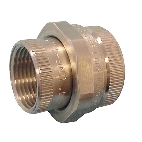 UNILETS UNF Union, Trade Size: 1/2 IN, Outside Diameter: 1.47 IN, Length: 1.47 IN, Flexibility: Rigid And IMC, Material: Steel, Connection: Female Threaded, Finish: Zinc Electroplate, Standard: UL 886 (1203), UL File Number E10444, UL Lis