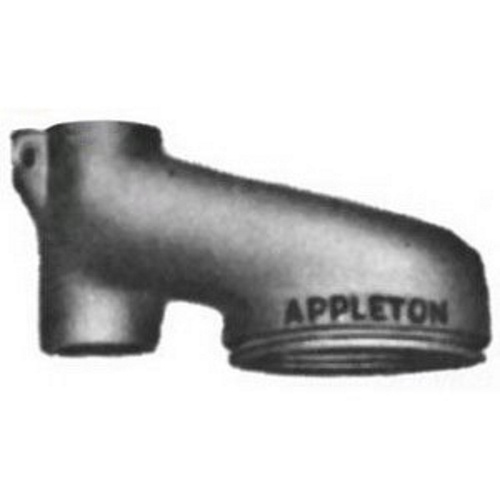Appleton UNILETS Mounting Hood, Size: 3/4 IN, Material: Malleable Iron, Lamp Type: 60 - 300 WTT Medium Incandescent, Fixture Wattage: 60 - 300 WTT, Mounting: Wall, Enclosure: NEMA 3R, Finish: Zinc Electroplate, Chromate And Epoxy Powder Coat, Standard: NEC: Class I, Division 2, Groups A, B, C, D, CSA Certified: Class I, Division 2, Groups A, B, C, D, Class II, Divisions 1 And 2, Groups E, F, G, Class III, Enclosure 3R, UL 1598, UL 844, UL E10444, C22.2 No. 250, C22.2 No. 137, CSA 025428, For V-51 Series Convertible Vaportight Incandescent Luminaire Accessories