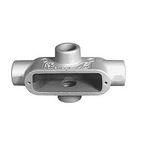 FM8 Grayloy-Iron UNILETS Type X Conduit Outlet Body, Hub Size: 2 IN, Form: 8, Length: 12.38 IN, Width: 6.38 IN, Height: 4.81 IN, Material: Grayloy-Iron, Finish: Triple-Coat (Zinc Electroplate, Chromate And Epoxy Powder Coat), Color: Gray, Connection: Tapered Female Threaded, Standard: UL 514A, UL 514B, UL File Number E2527, CSA C22.2 No. 18.3, CSA 065183, NEMA FB-1, For Use With Rigid Steel Conduit And IMC