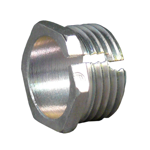 EMT Conduit Conversion Adapter, Type Threaded Male, Trade Size 2 Inch, Diameter 2.81 Inch, Height 0.75 Inch, Material Steel, Standard Package 100, Used On EMT Conduit, Weight 19 Lb