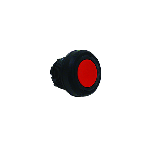 Non-Illuminated Pushbutton Actuator, Type Spring Return, Operation Type Momentary, Body Material Polyamide, Color Red, Enclosure Zone 1 and 2-21 and 22, Ex II 2 GD, IP66, IK10, Size 1.54 Inch Dia x 1.26 Inch H, Mounting Type Rail