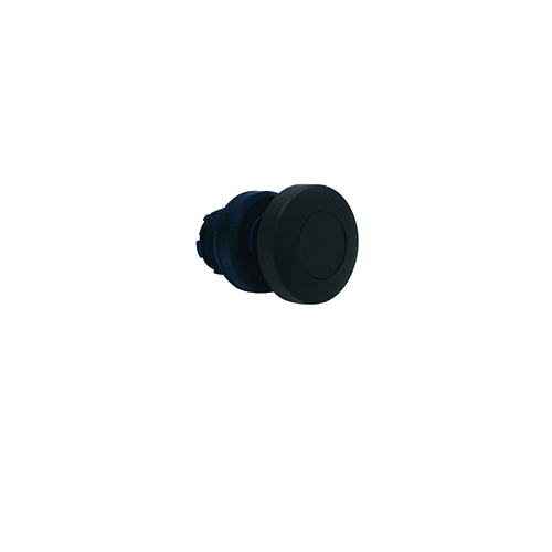Non-Illuminated Pushbutton Actuator, Type Spring Return, Mushroom Head, Body Material Polyamide, Color Black, Enclosure Zone 1 and 2-21 and 22, Ex II 2 GD, IP66, IK10, Size 1.59 Inch Dia x 2.3 inch H, Mounting Type Rail