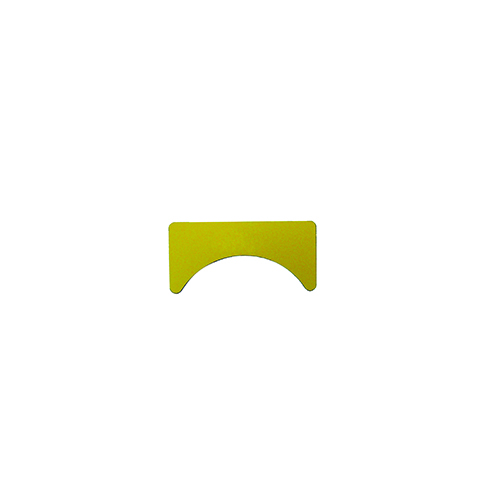 Pushbutton Legend Plate, Type Standard, Small, Legend Blank, Legend Color Black, Background Color Yellow, Shape Half Round, Material Plastic, Enclosure IP66, Used On Unicode 2 Series Pushbutton Control Station
