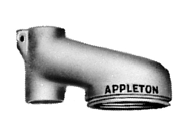 Wall Mount Hood for V-51 Fixture, 1/2 IN Feed Thru