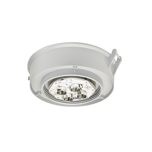 Appleton Enclosed and Gasketed Luminaire, Diffused Clear Polycarbonate Globe, General Purpose Lighting, Standard: cULus Listed, Wattage: Equivalent to 70W HPS/PSMH Watts, Voltage Rating: 120-277 VAC, Amperage Rating, .21-.10 Amps, Lumens: 2300 Lumens, Power Sources: 120-277 VAC. Lamp Type: LED, Color: Painted Grey with 5700K CCT, Number of bulbs: 30, Size: 15.27x12.06x6.92 IN, Shape: Cylindrical, Avg Life: 60000 Hours, Mounting: Stanchion, Hub Size : 1-1/4 IN, Rating: Class I Division 2