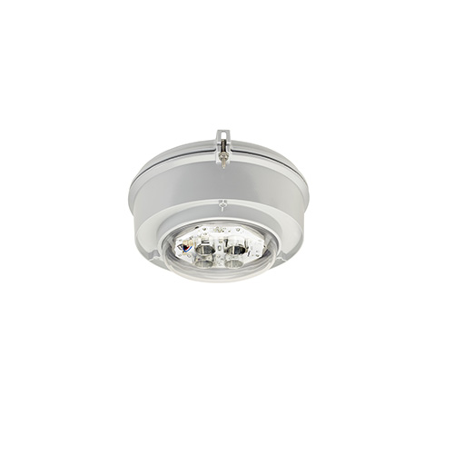 Appleton Mercmaster Low Profile Enclosed and Gasketed Luminaire, Diffused Clear Polycarbonate Globe, Photocell, General Purpose Lighting, Standard: cULus, Wattage: Equivalent to 150W HPS/PSMH Watts, Voltage Rating: 120-277 VAC, Amperage Rating: .41-.20 AMPS, Lumens: 4600 Lumens, Power Sources: 120-277 VAC, Lamp Type: LED, Color: Painted Grey with 5700K CCT, Control: 208 V Photocontrol, Number of bulbs: 70, Size: 15.27x12.06x6.92 IN, Shape: Cylindrical, Avg Life: 60000 Hours, Mounting: Stanchion, 1-1/4 IN Hubs