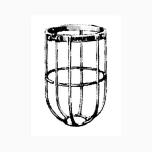 Incandescent Lighting Guard, Shape Cylindrical, Closed End, Lamp Type PS30, Lamp Wattage 150 to 300 W, Material Steel, Finish Zinc Electroplated, Used On V51 Series Incandescent Lighting Fixture