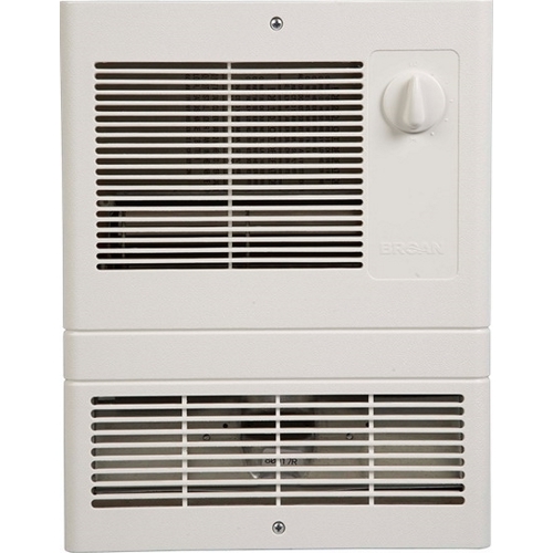 NUTO 9815WH 1500W FAN-FORCED WALL HEATER WHITE GRILL 120-240V BUILT IN THERMOSTAT ROUGH 12-1/2T X 10-1/2W * VALUE PRICE *