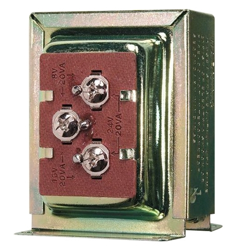 Tri-volt 8, 16, 24 Volt 20 VA transformer