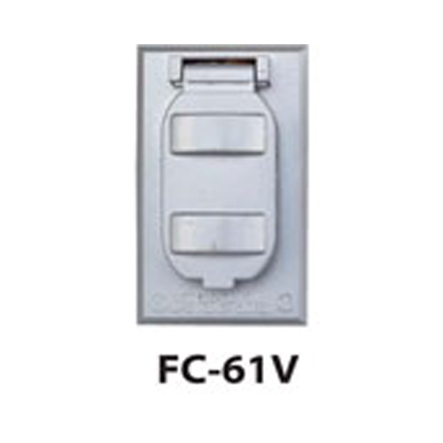 BWF FC-61AV 1-Gang Weatherproof Cover, Material: Metal, Rectangle Shape, Number Of Outlet: (1) Duplex Receptacle, Switches Or Combination Devices, Bronze Color, Construction: Die Cast, Mounting: Vertical, 2-13/16 IN Length X 4-9/16 IN Height, NEMA Rating: NEMA 3R, Standard: UL Listed, CSA Certified, NEC Article 410-57(B), For Use With Duplex Receptacle, Switch Or Combination Devices