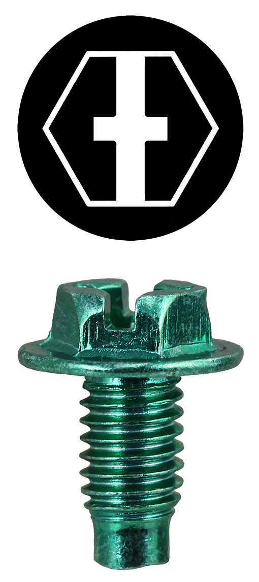 Product image for LH Dottie 1032GTP #10-32 TPI x 3/8 Inch Hexagonal Phillips Leader Point Ground Machine Screw