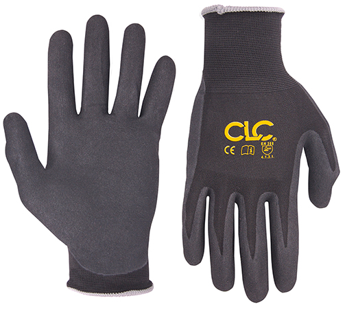 CLC, T-Touch, Work Gloves, Large Size, Black, Resists Abrasion, Safety glove type