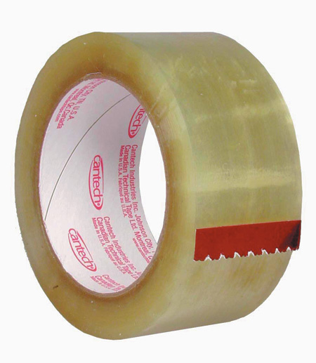 Carton Sealing Tape, Polypropylene, Clear, 110 yd. length, 2 in. width, 36 pack