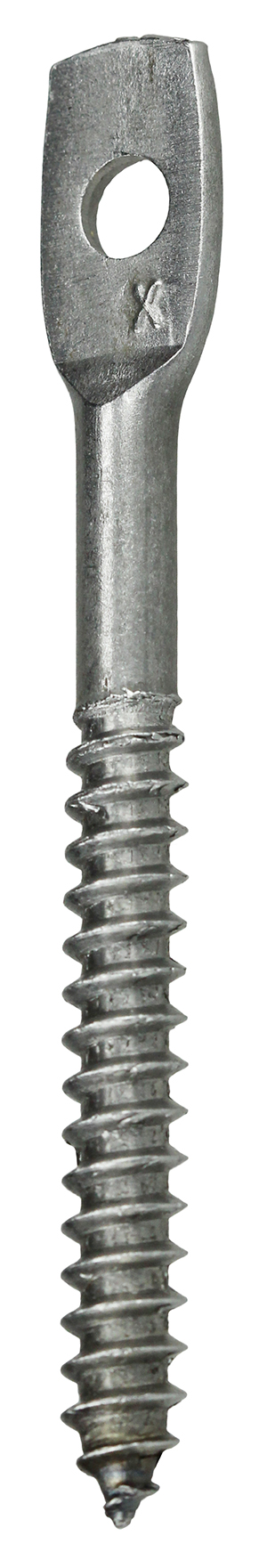 Flat Hanger Screw, Steel material, 1/4 x 3 in. Size, 3 in. length, Flat head type, Zinc Plated Finish