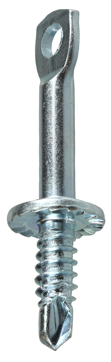 Flat Hanger Screw, Steel material, 1/4 x 2 in. Size, 2 in. length, Flat head type, Zinc Plated Finish