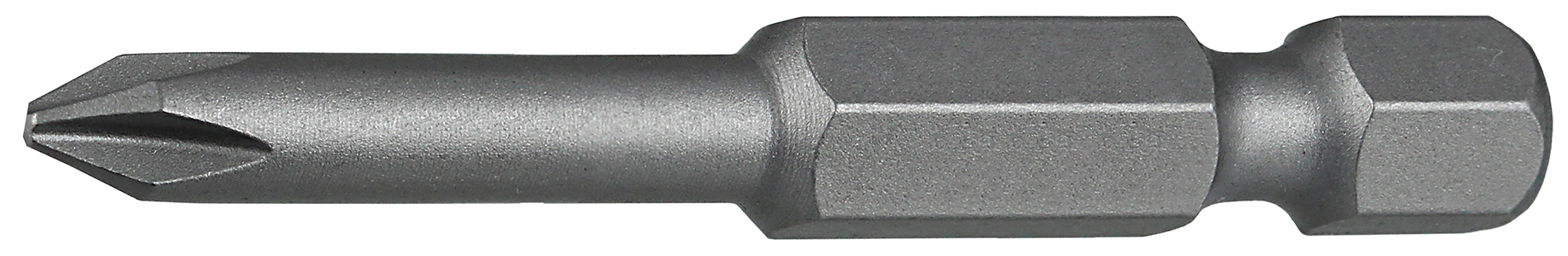 Power Bit, #1 tip size, Phillips tip type, 2 in. overall length, Hex shank shape, #6 screw size