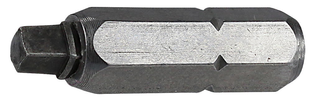 Insert Bit, #3 tip size, Square tip type, 1 in. overall length, Hex shank shape, #12-14 screw size