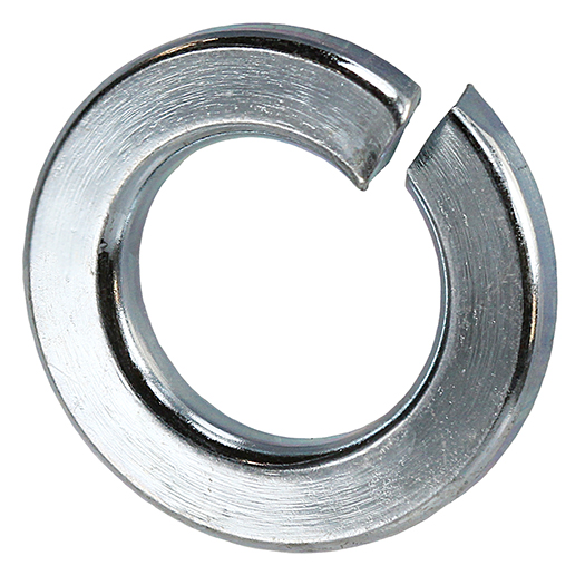 Lock Washer, Steel material, Zinc Plated Finish, fits bolt size #6