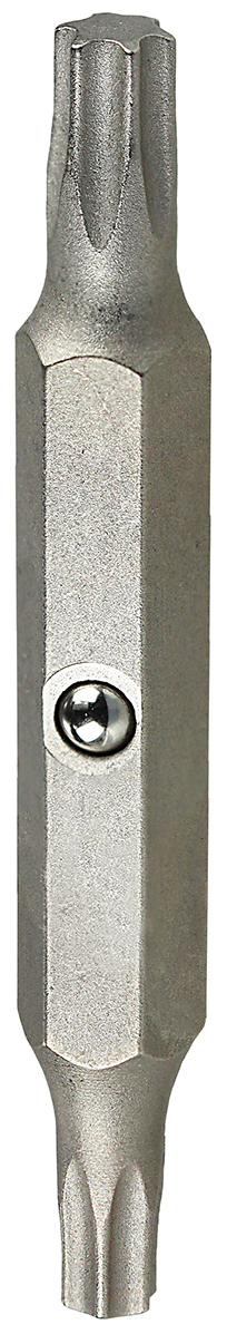 Carded Replacement Bit, T20, T25 tip size, Star tip type, Nickel Plated blade finish, 2 pieces