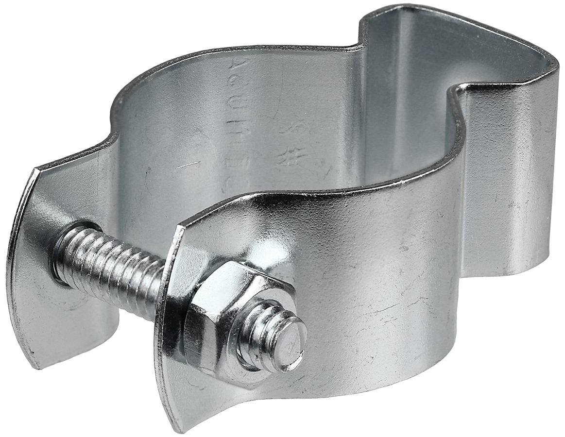 Conduit Hanger, 16 GA thickness, Steel material, Zinc Plated Finish, 1-1/2 in. pipe size, 1/4-20 x 1-1/2 in. bolt size