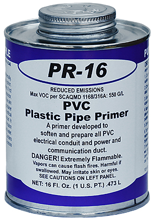 Primer, Purple, 1 pt. can Features-Water Thin Solvent, Fast Acting