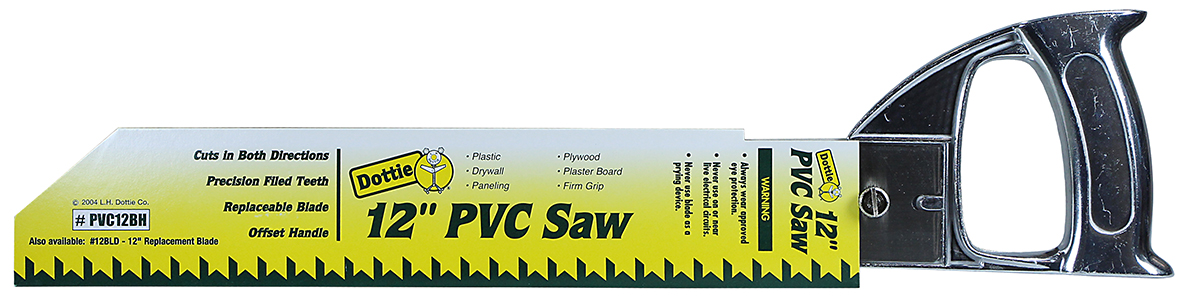 PVC Saw & Replacement Blade, 12 in. blade length, Offset handle type, Bi Metal blade material
